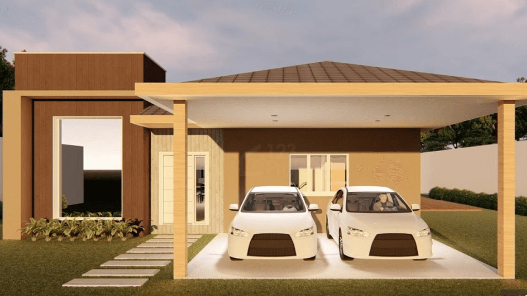 Ilustração técnica de projeto arquitetônico